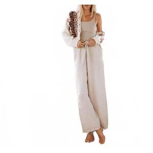 NEW BEACHWOOD BABY isla wide leg pants in moon